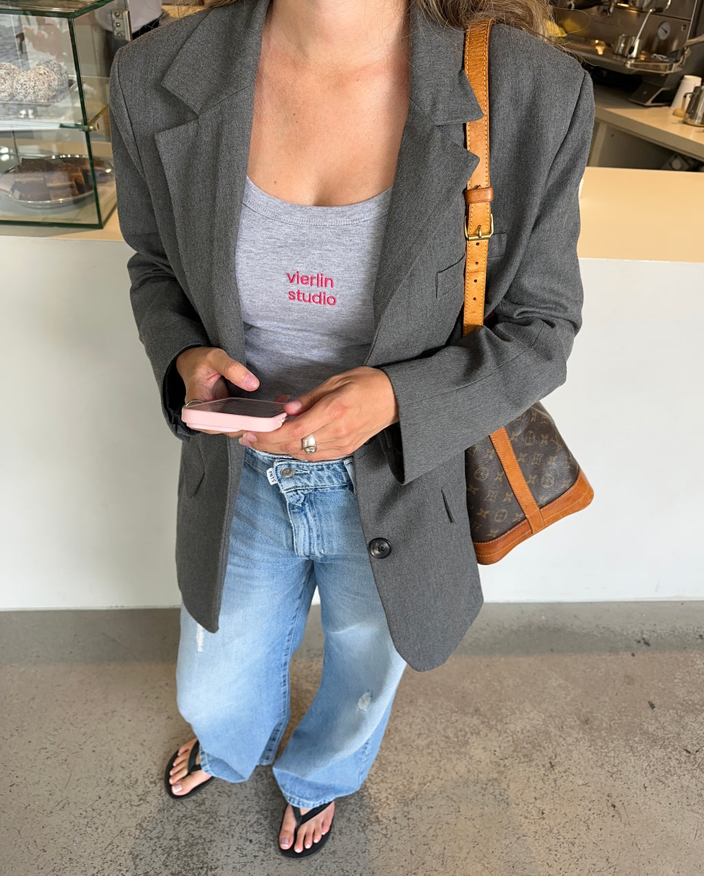 Linea Top Grey