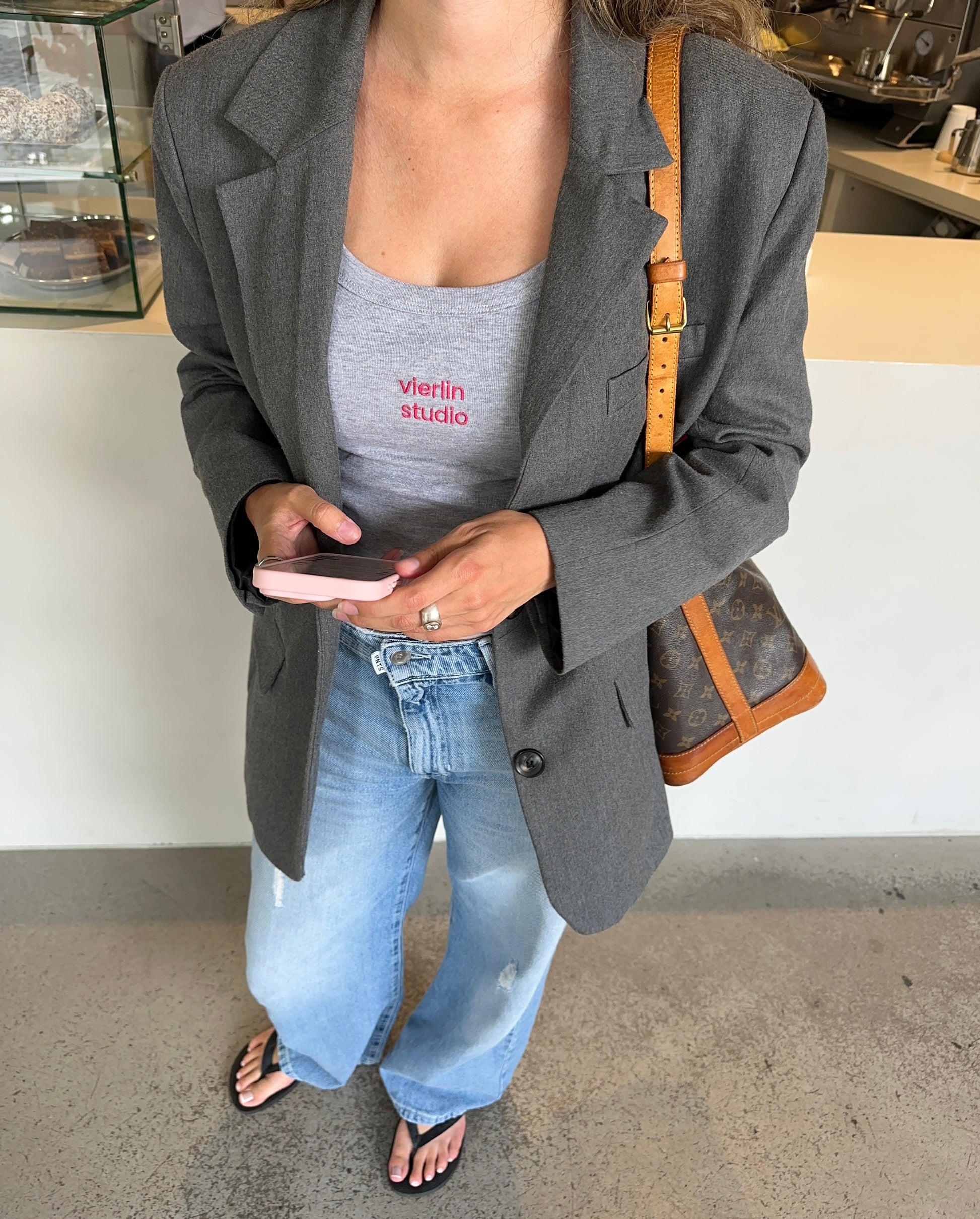 Linea Top Grey
